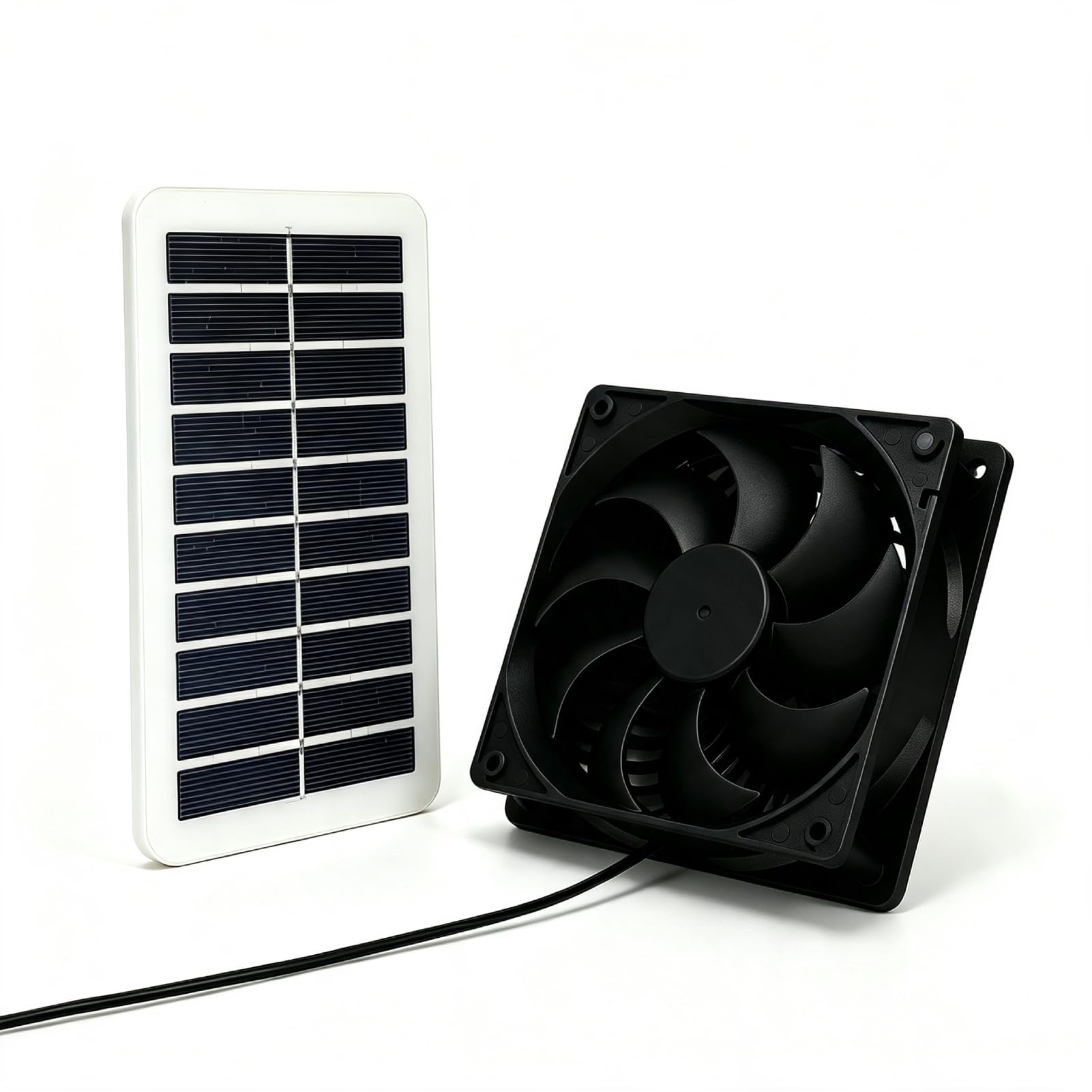 Solar Power Panel Exhaust Fan, 3W 5V Solar Powered Air Extractor