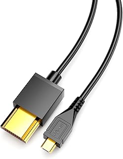 Eanetf HDMI to Micro USB Cable, 1.5M/ 5ft HDMI Male to Micro USB Male Data Charging Cord Converter Connector Cable - 5pin