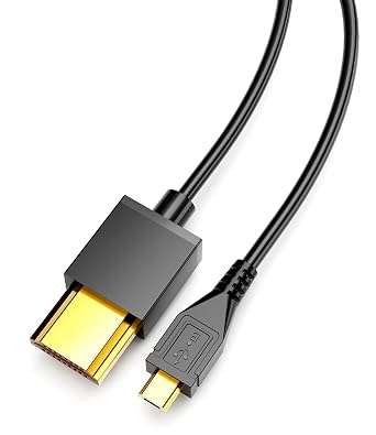 Eanetf HDMI to Micro USB Cable, 1.5M/ 5ft HDMI Male to Micro USB Male Data Charging Cord Converter Connector Cable - 5pinNo Data Transmission Function