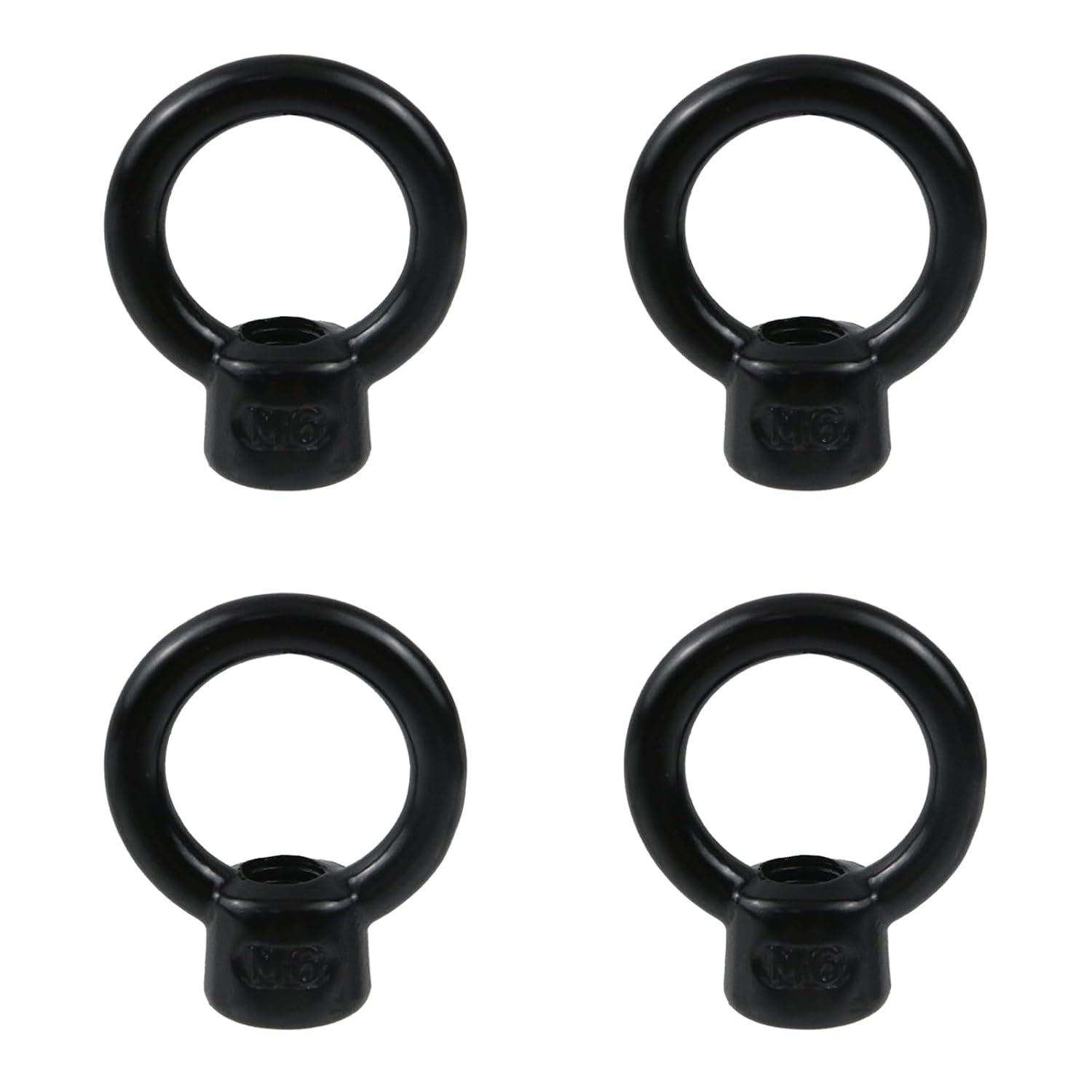 Oedema M8 Stainless Steel 304 Lifting Eye Nut Ring Shaped Eye Bolt 4 Pcs