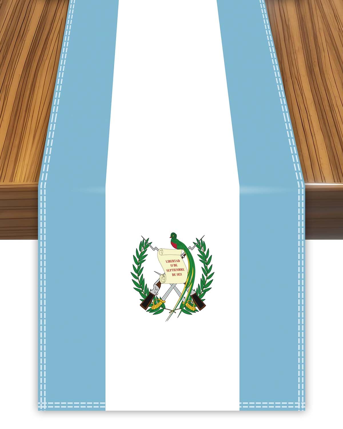 Guatemala Table Runner, Guatemalan Flag Tablecolth For Dining Home Decor