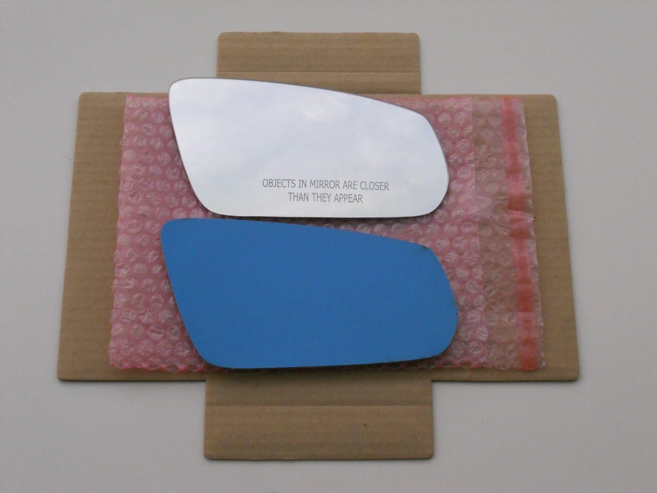 Single Piece Mirror Glass with FULL SIZE ADHESIVE for 2010-14 FORD MUSTANG Passenger Side View Right RH