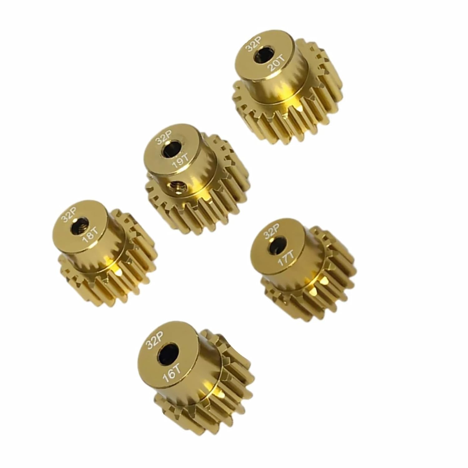 Pinion Gear 32DP 0.8M 3.175mm 16T/17T/18T/19T/20T Pinion Motor Gear For1/10 RC Car Truck(1BOX)