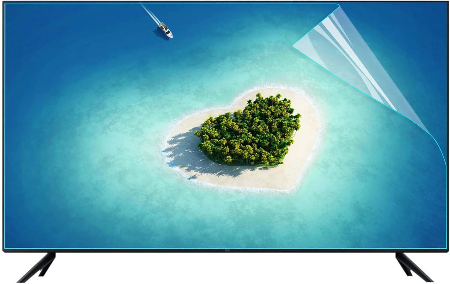 Television screen protector film, TV screen protector Screen Protector from LED,Matte AntiGlare//AntiBlue Light Child Protective Film(55in 1211x682mm)