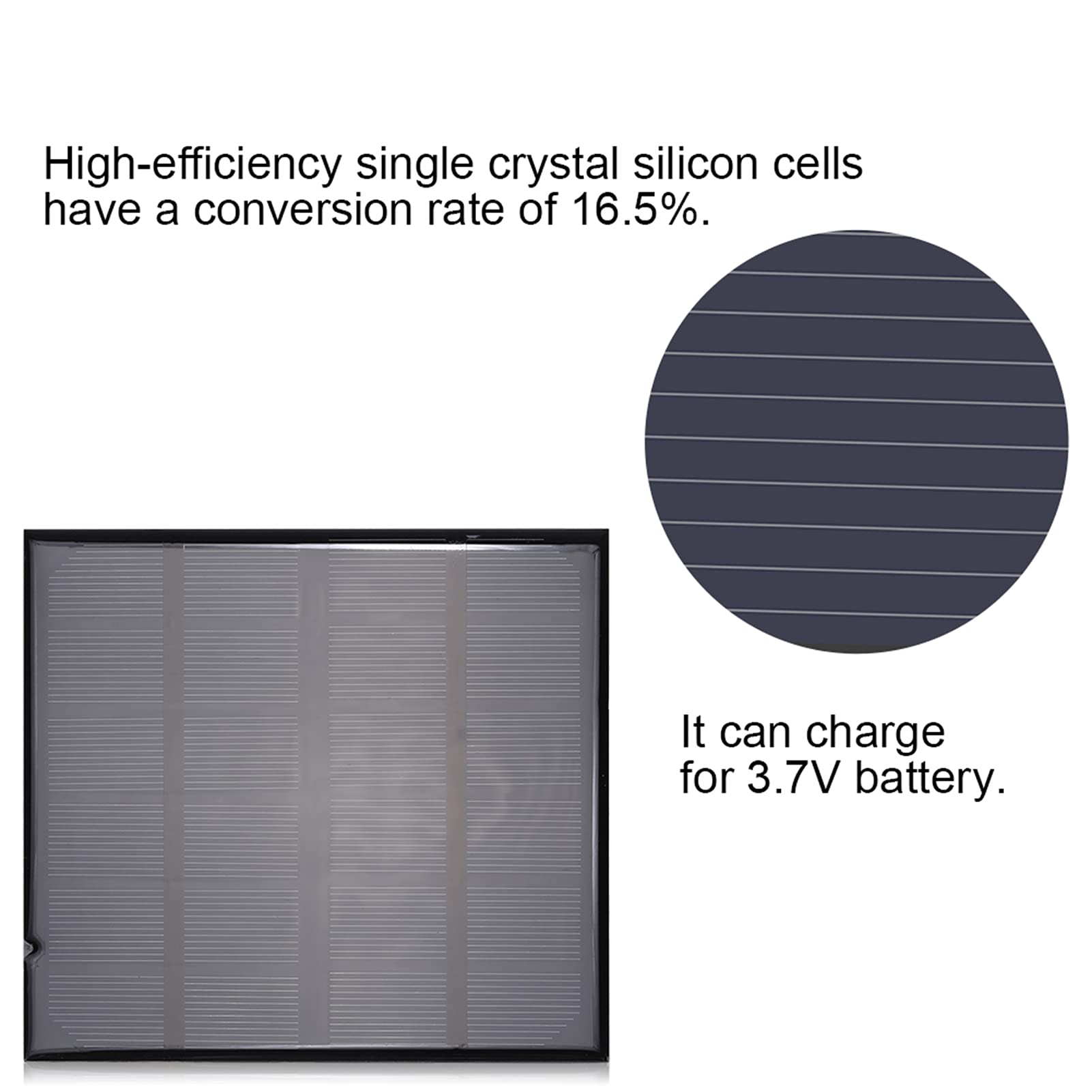 Pannello Solare Per Luci Esterne Pannello Solare Akozon 2W 6V Per Luci Solari, Uscita DC5521 Batteria Pannello Solare