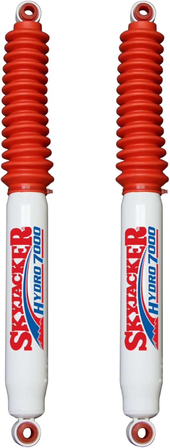 Skyjacker Pair of Rear 8000 Nitro Series Shocks fits 2011-2025 Silverado & Sierra 2500HD/3500HD with a 2-3.5" Rear Lift | Long Lasting | TrendsAuto Decal
