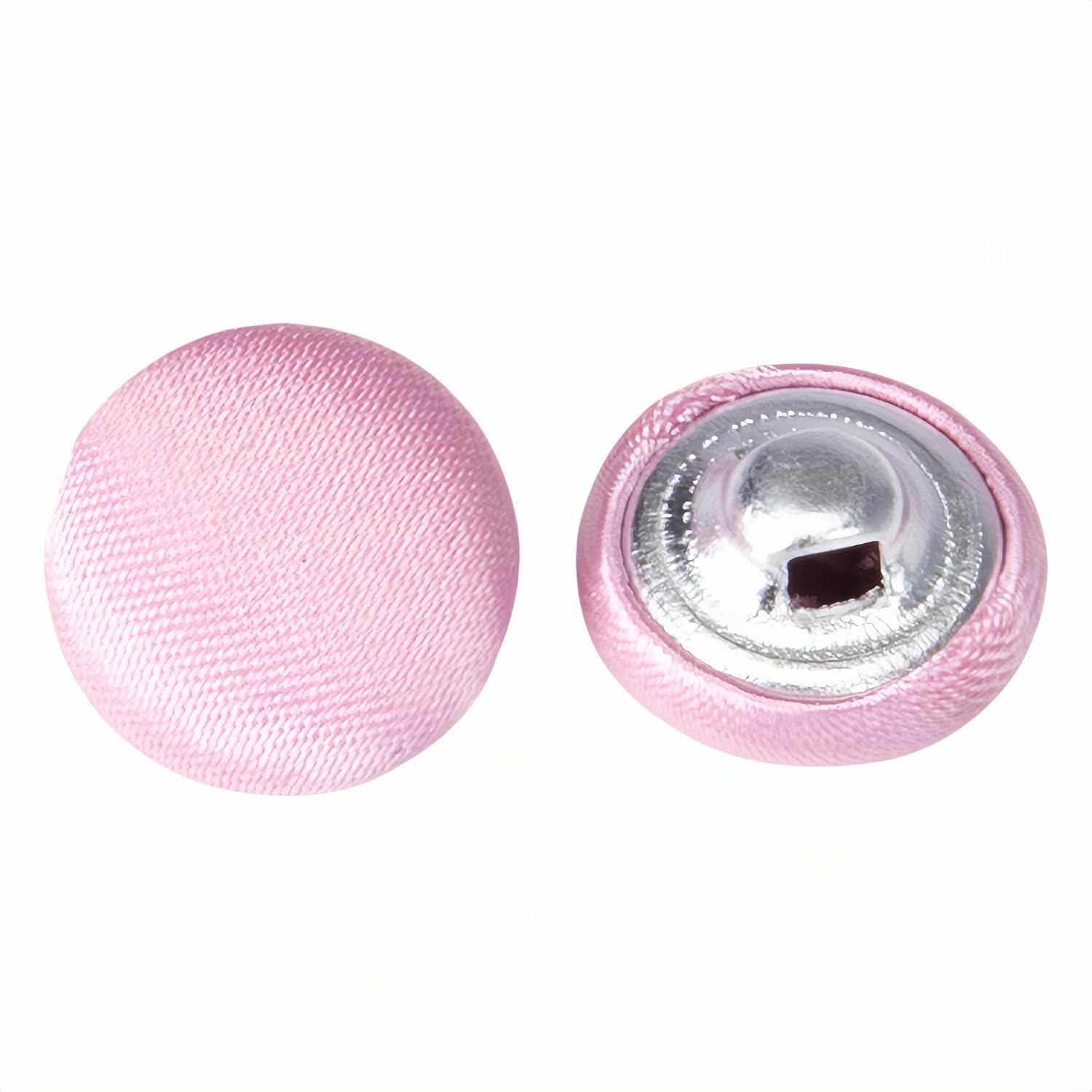 10 Pcs Satin Covered Metal Shank Buttons Cloth Buttons for Wedding Dress Tuxedo Suits