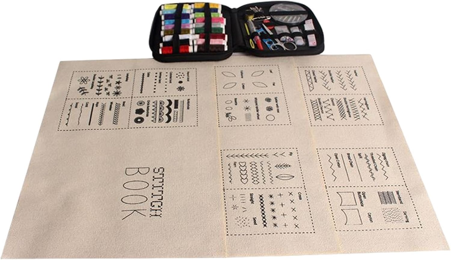 Hand Embroidery Books 6-Piece Portable with Instructions