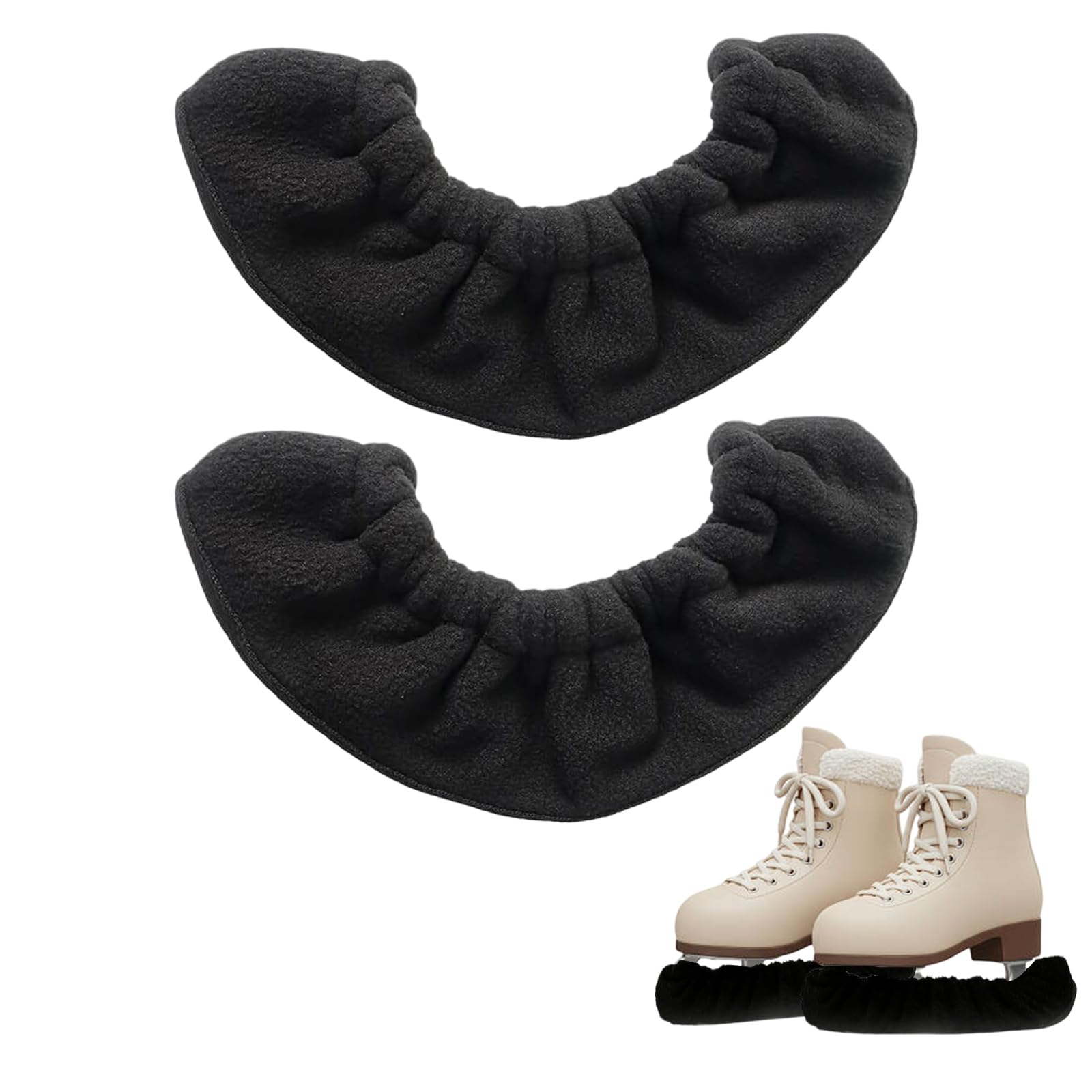 UMEGMBX Ice Skate Soakers, Ice Skate Blade Covers, 1 Pair Skate Cover, Ice Skate Guards, Figure and Hockey Skates, Skate Soakers Blades Protector for Ice Hockey Skates Figure Skating Ice Skates