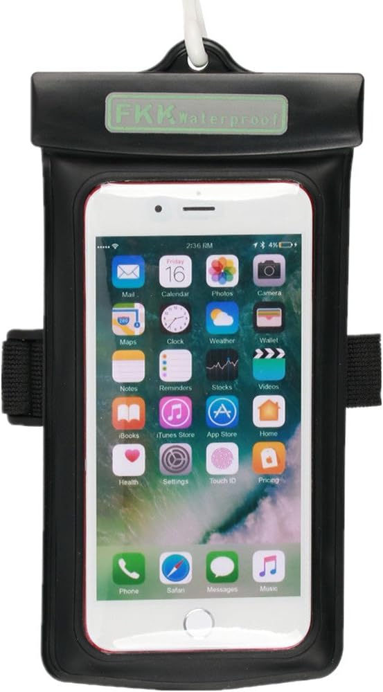 Waterproof Case, Floating Pouch for iPhone 7, 7 Plus, 6s, 6s Plus, 5s, with Armband, Universal to 6.0 Inches Phone, Support Touch
