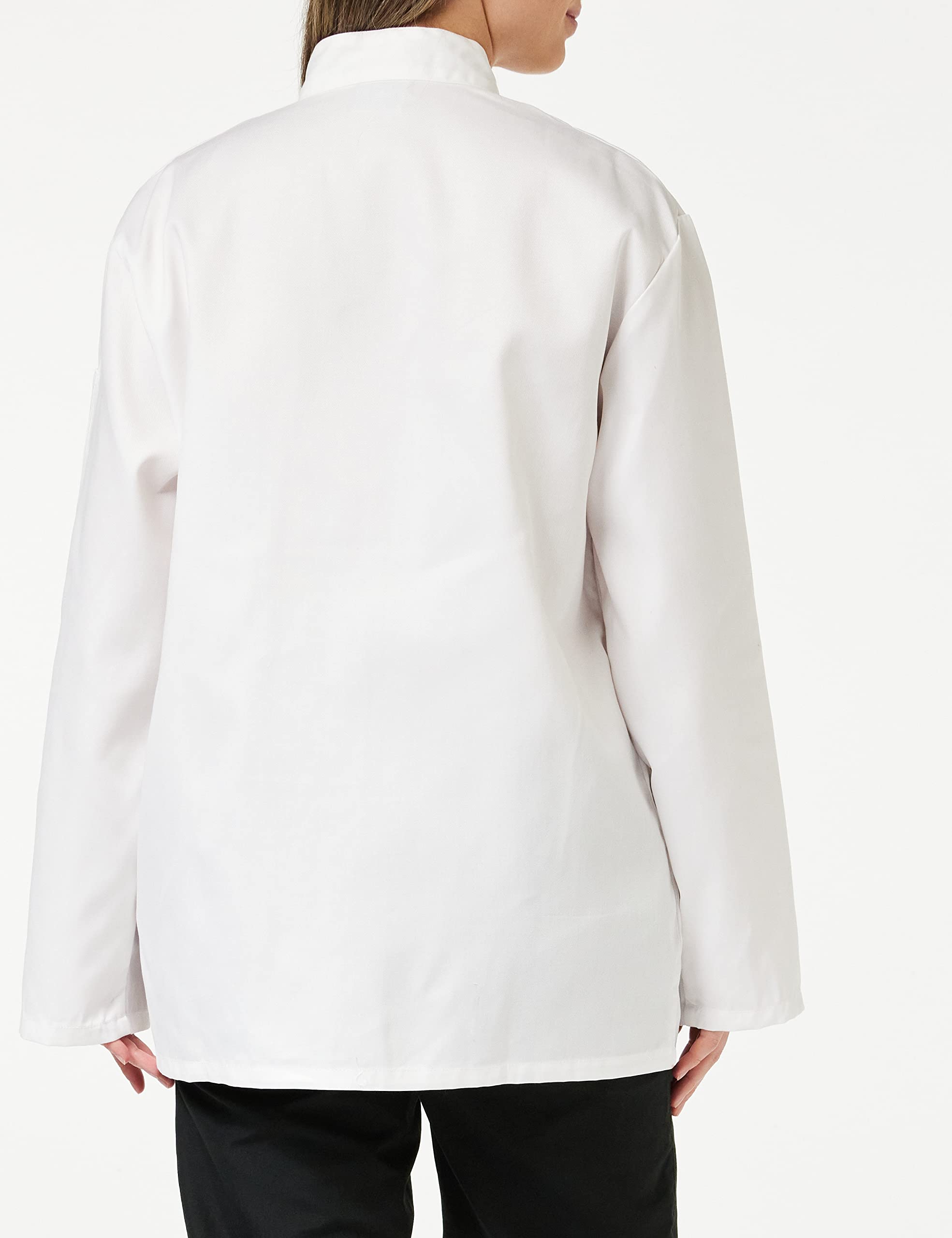 Portwest Chaqueta De Chef Suffolk, Tamaño: M, Color: Blanco, C833WHRM