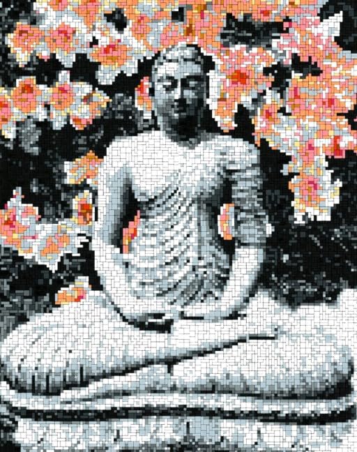 stickit Mini Stecksystem Buddha, 53x66 cm | ca. 10.700 Teile