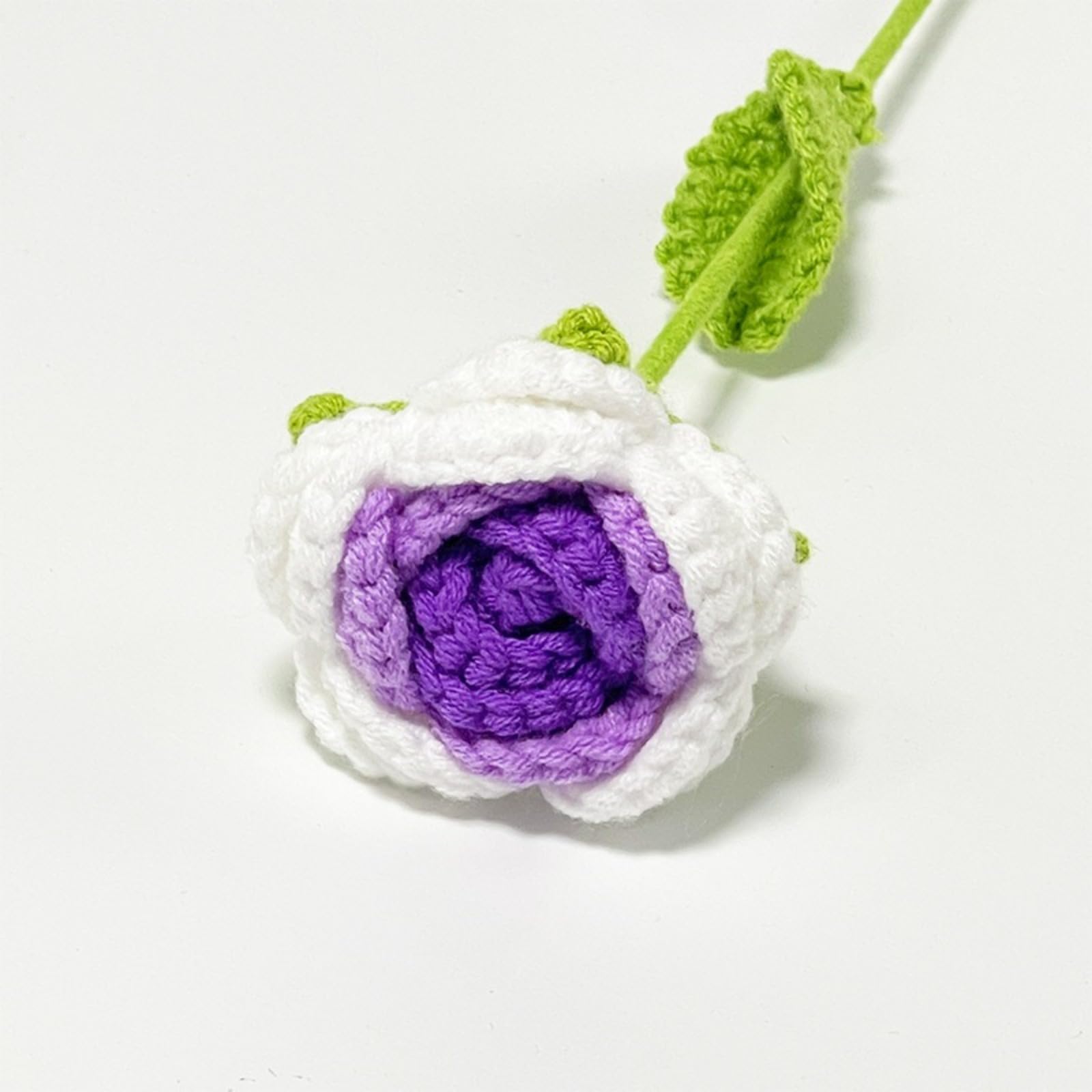ALIHLUDNB Weaving Rose Simulation Flowers, Homemade Crochet Bouquet