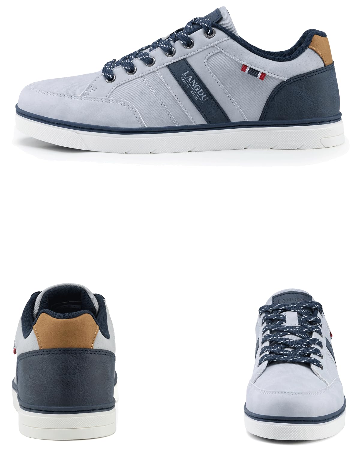LANGDU Sneakers Uomo Scarpe da Ginnastica Casual Sportive Running Basse Scarpe all'Aperto 41-46