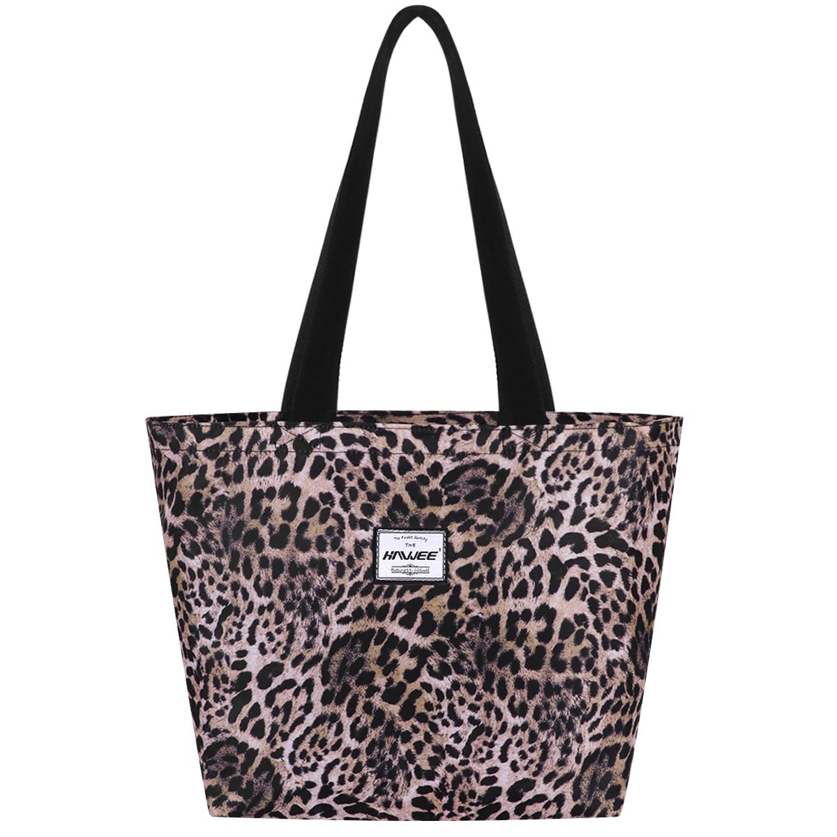HAWEE Mujer Bolsa de Hombro con Cremallera Ligera Bolso Totalizador Impermeable Bolso de Bandolera Grande Bolsa de Compras Niña Bolsa de Asas para Vida Diaria Estudio Trabajo Viaje Playa