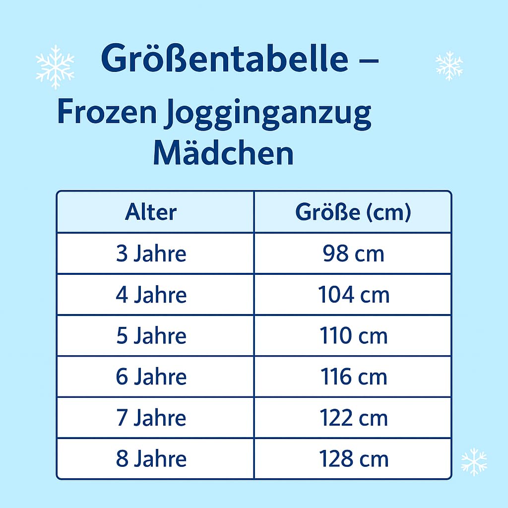 eplusm Frozen - Chándal para niña de 2 piezas con cremallera