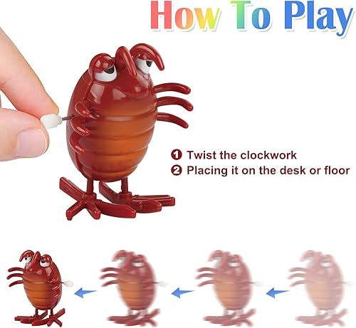 Miniatura 2 de 32 juguetes surtidos para niños, animales de cuerda a granel caminando, saltando, nadando, volteando, juguetes de relojería, rellenos de calcetines