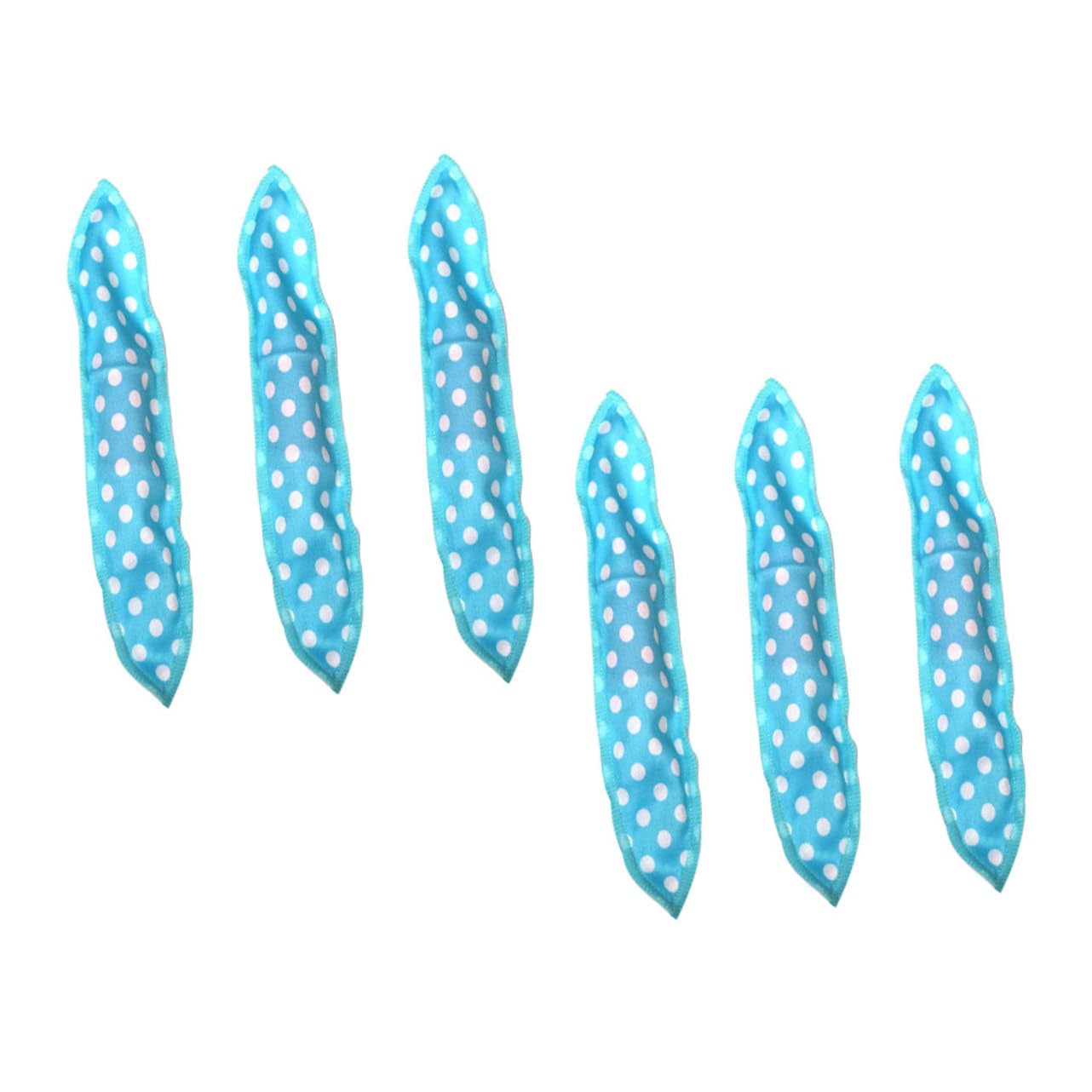 FRCOLOR 6Pcs Blue Sponge Hair Rollers Heatless Curling Headband for Women Lightweight DIY Hair Styling Tool for All Hair Types Easy to Use Overnight Curlers