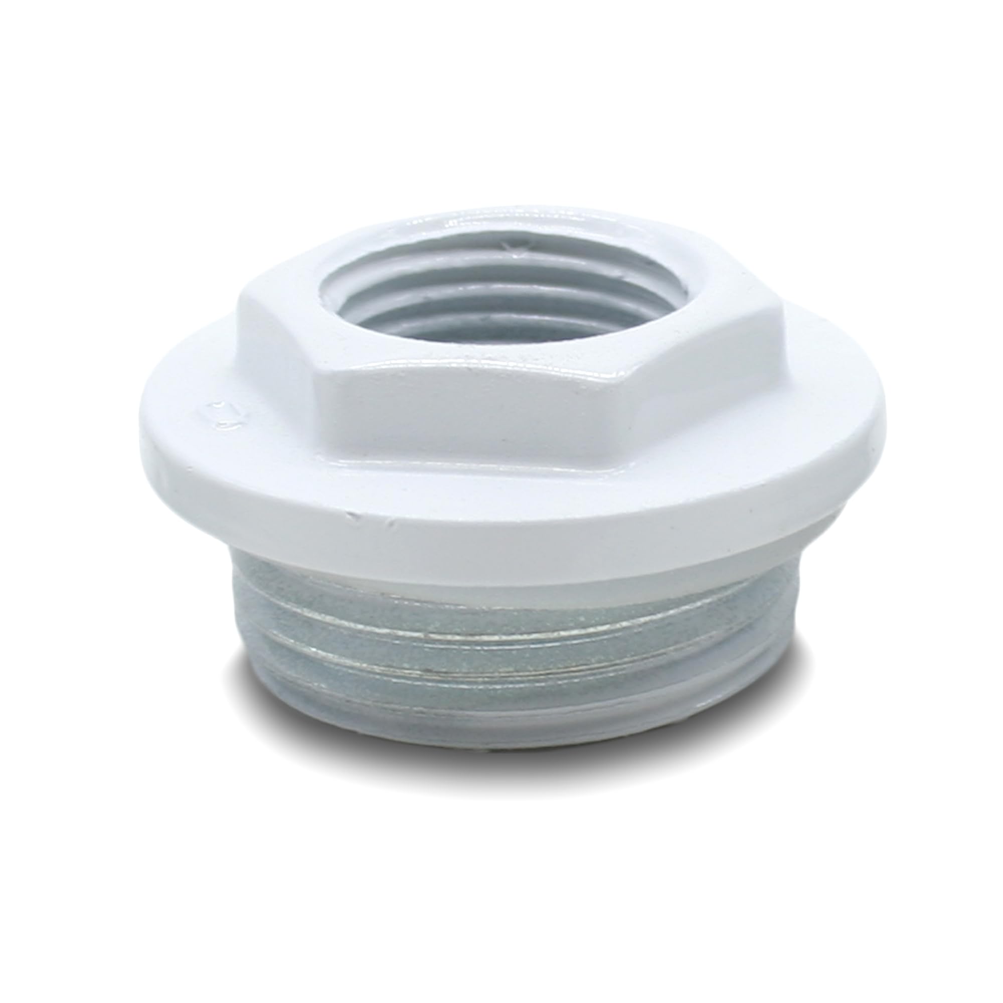 DOJA Barcelona Kit Tappi Radiatore 1/2 Bianco in Alluminio - Riduzione Filettatura, Sigillatura Per Tubi Idraulici, Termosifone e Termosifoni con Valvola Integrata Progettato Per Durata E Sicurezza