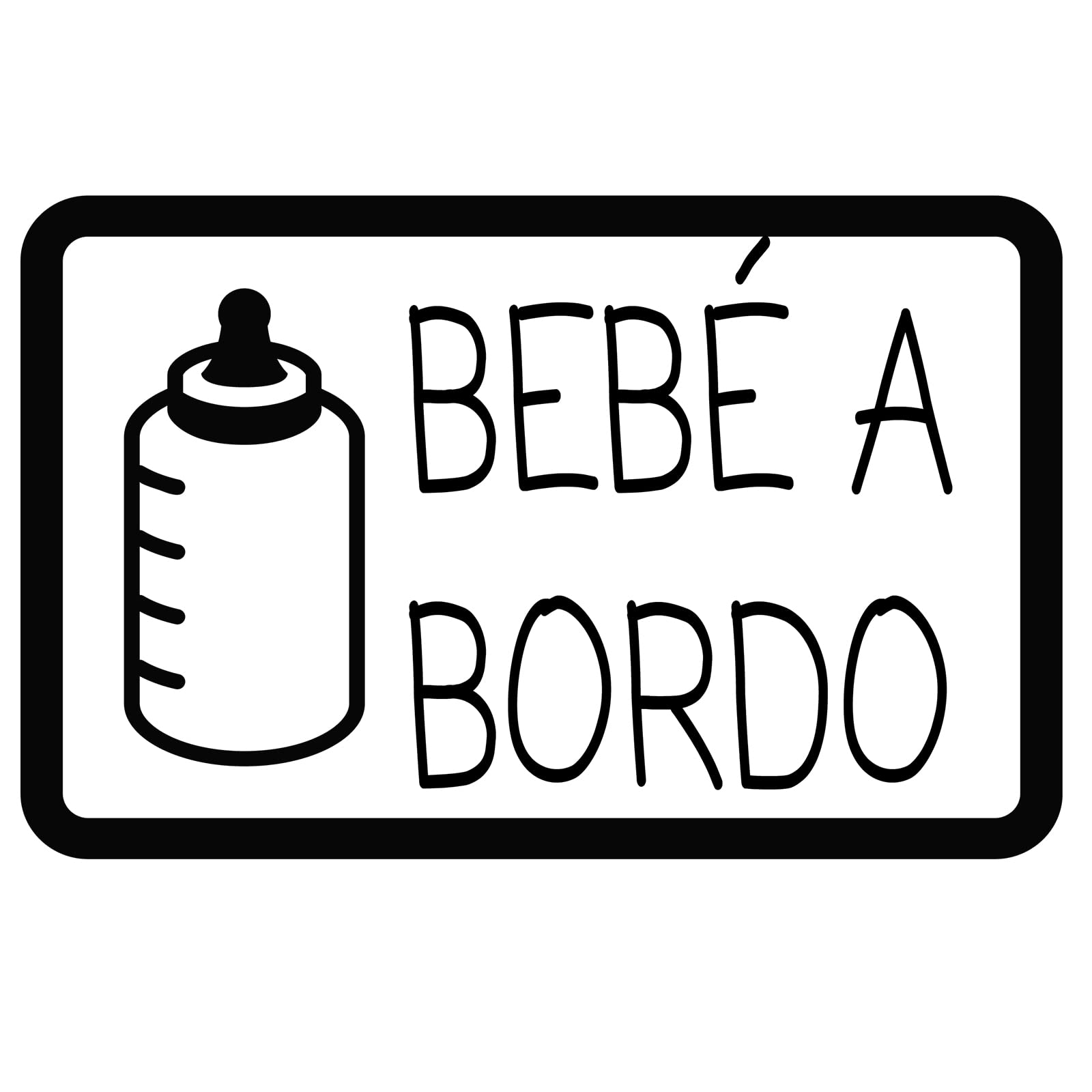 Pegatina Bebé a Bordo. Adhesivo vinilo para coche o moto. Sticker (Baby On Board, Baby In Car) (41.Bebé niño triángulo) — view 26