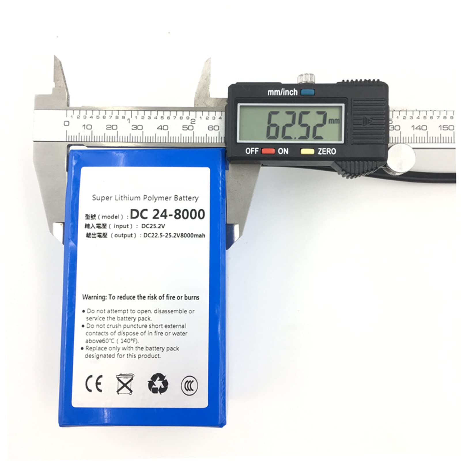 Paquete Batería Polímero Iones Litio 24V 6800mAh Batería Litio Recargable Portátil con Cargador Apto para Tiras LED Suministros De Energía De Emergencia Herramientas Eléctricas