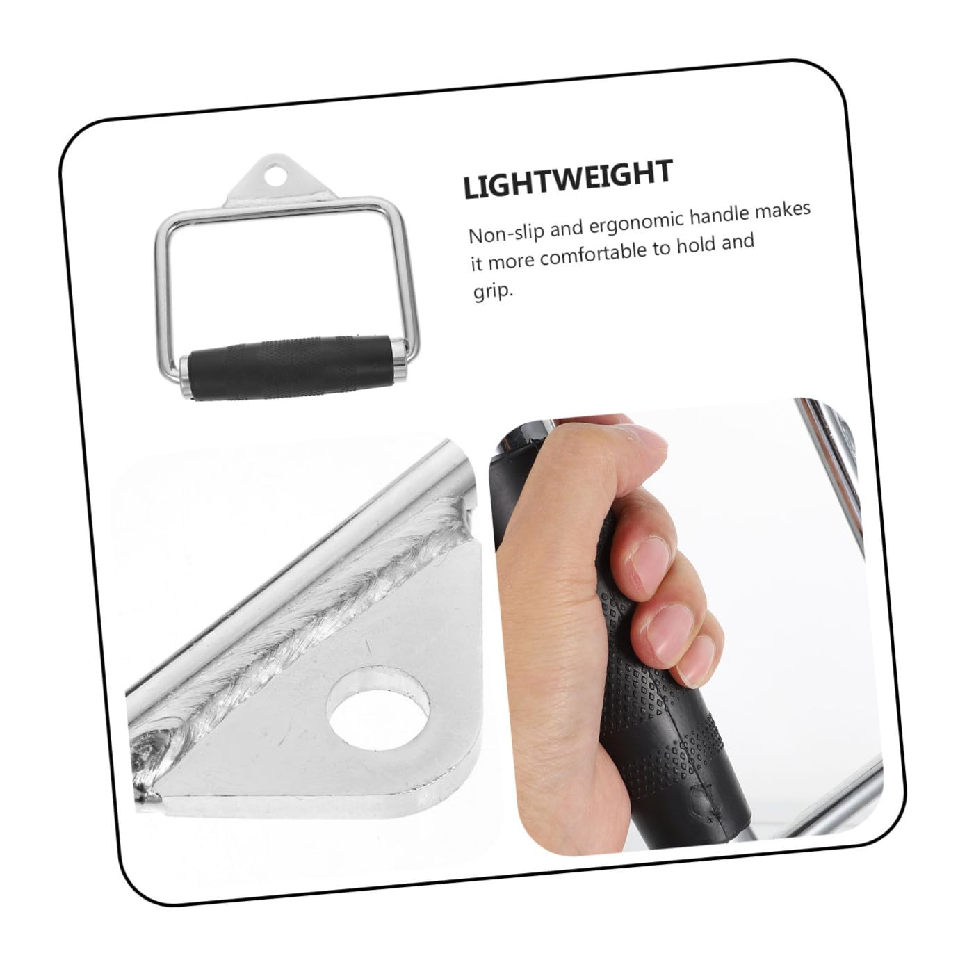 VANZACK 1pezzi Maniglia per Tirare Verso Bass Plastica Attrezzatura per Fitness Ergonomica Impugnatura Antiscivolo Leggera e Portatile per Esercizi Casa Viaggio