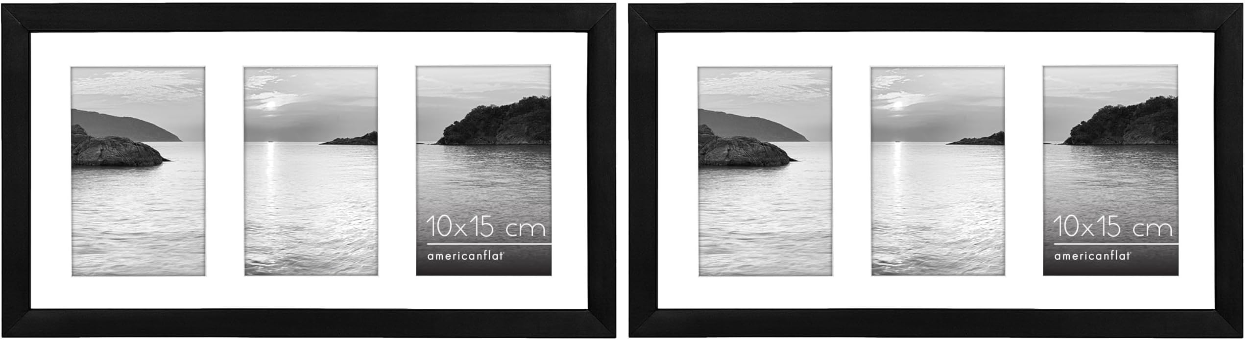 Cadre photo 10x15 cm haut de gamme noir en verre incassable