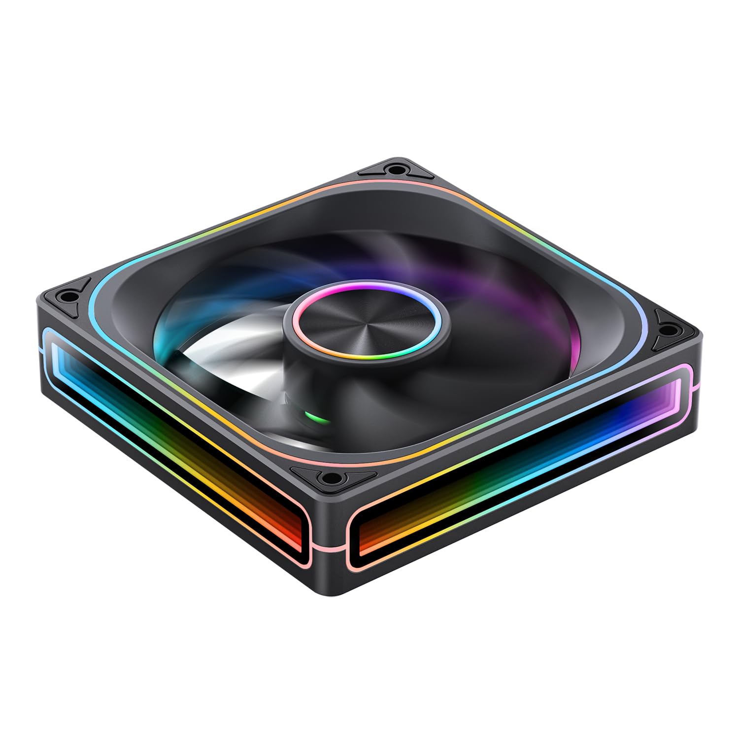 ด้านข้าง view of JONSBO ZA-120B fan showing infinity mirror