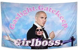 Feminist Empowerment Decor: Gaslight Gatekeep Girlboss Tapestry
