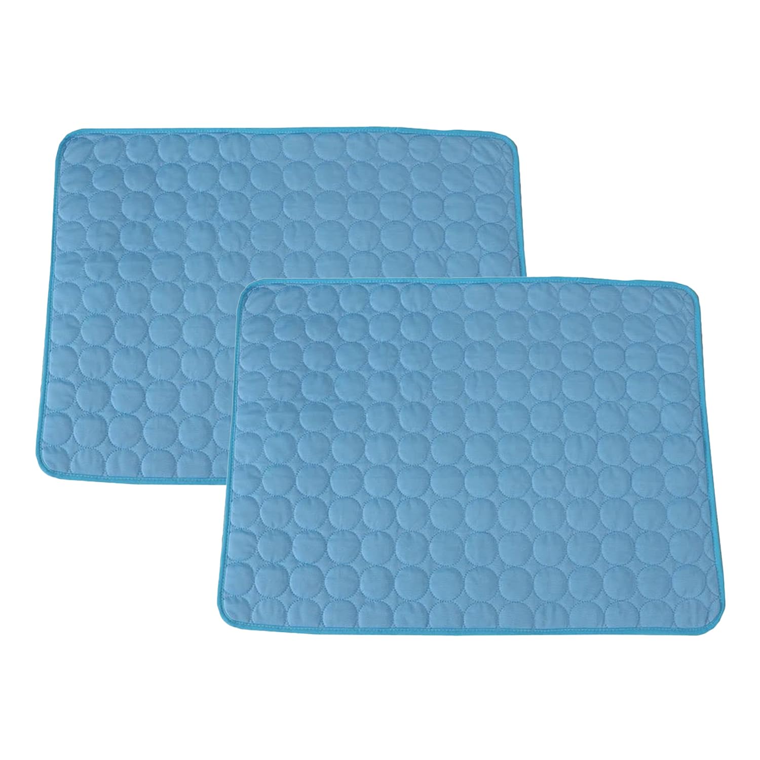 Kuber Industries Rectangular Dog & Cat Bed|Premium Cool Ice Silk with Polyester With Bottom Mesh|Multi-Utility Self-Cooling Pad For Dog & Cat|Light-weight & Durable Dog Bed|ZQCJ001B-S|Blue (Pack Of 2) (B0CVGP2G5Y) Amazon Price History, Amazon Price Tracker