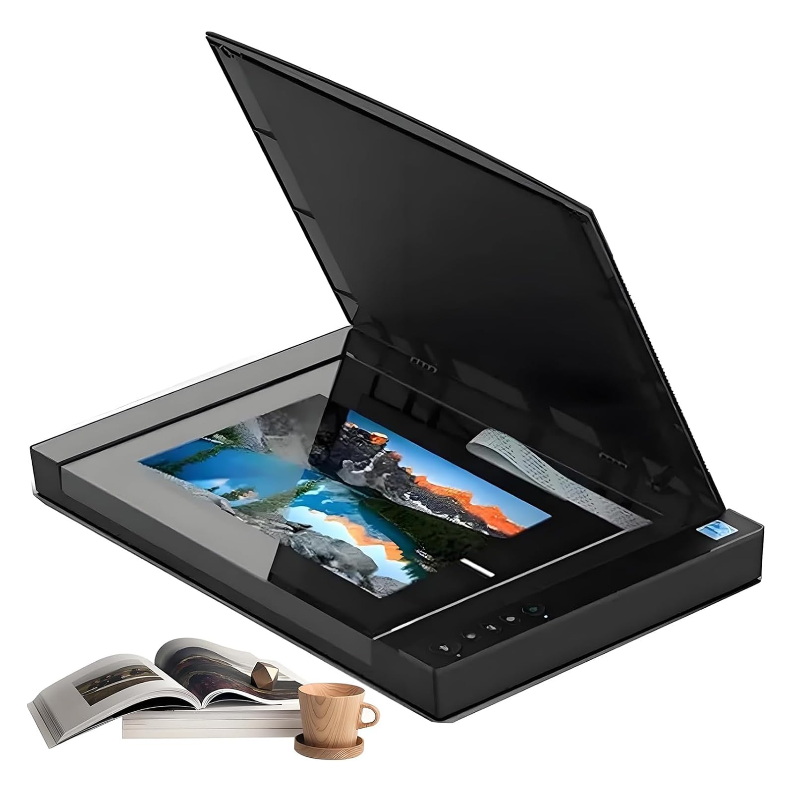 Scanner Piano di Grande Formato A3, Scanner per Documenti E Libri Fotografici, Risoluzione Fino a 2400 * 2400 Dpi, Scansione/PDF/e-Mail/Stampa, 4 Secondi/Pagina, per Biblioteca, Scuola