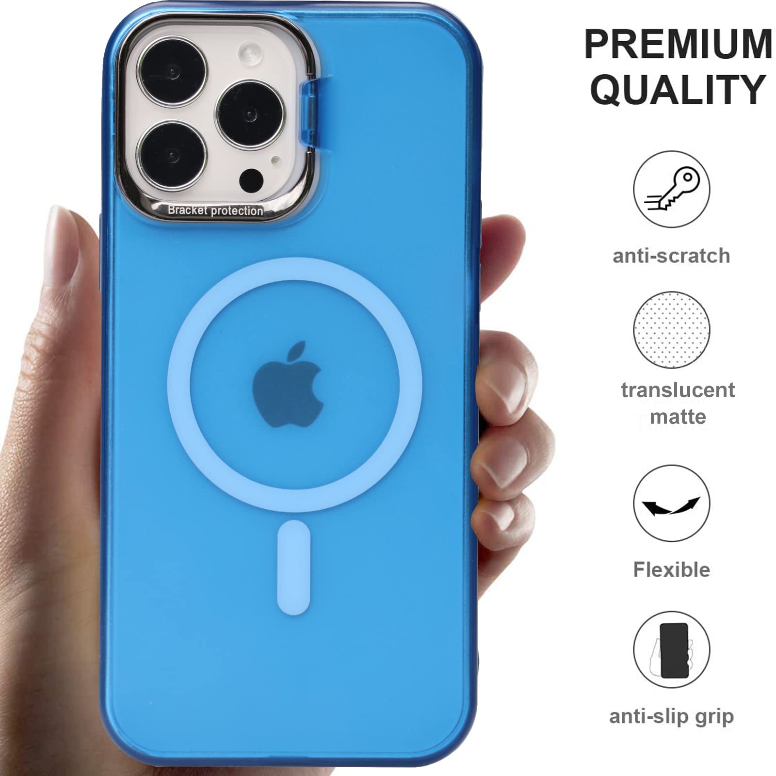 iphone13mini用ケースカバー青新品マットワイヤレス充電対応人気 Amazon.co.jp: iphone13 mini ケース耐衝撃 半透明マット感