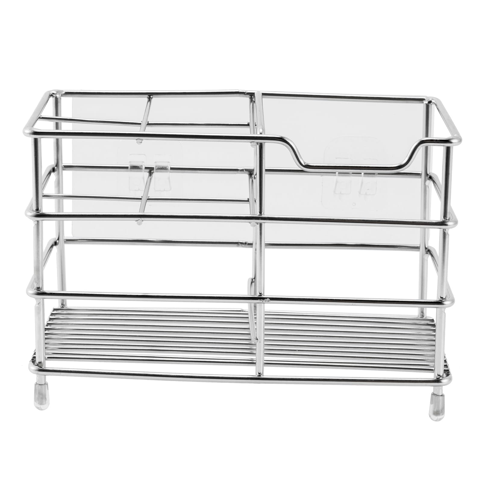 Electric toothbrush holder, stainless steel bathroom storage rack, drain storage rack (Silvery) - Image 2