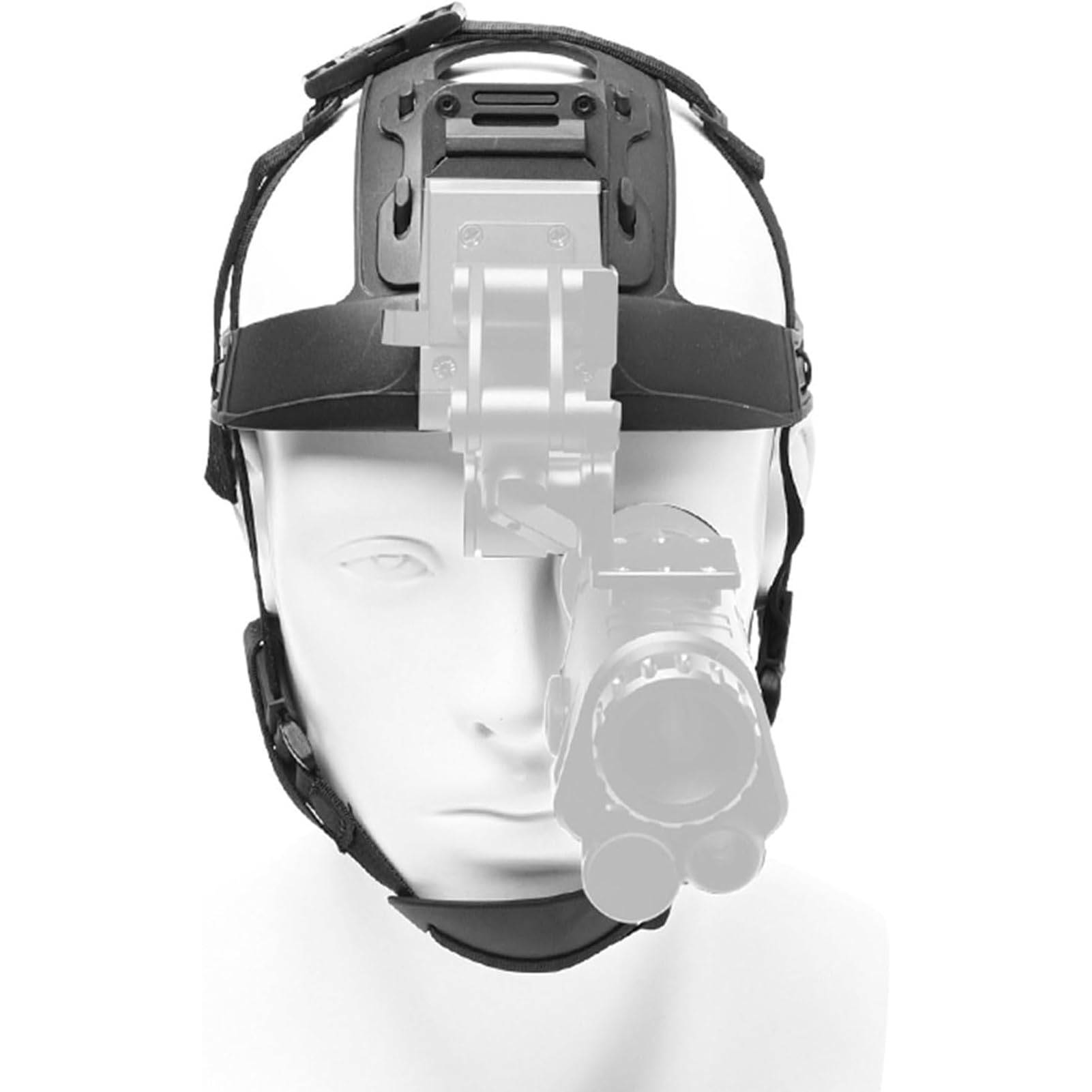 Elmetto tattico Morbido, Cinghia per la Testa per la Visione Notturna, Fascia Regolabile per Il Montaggio di NVG, Imbracatura per la Testa Compatibile con NVG10/NVG30/G1/PVS 14