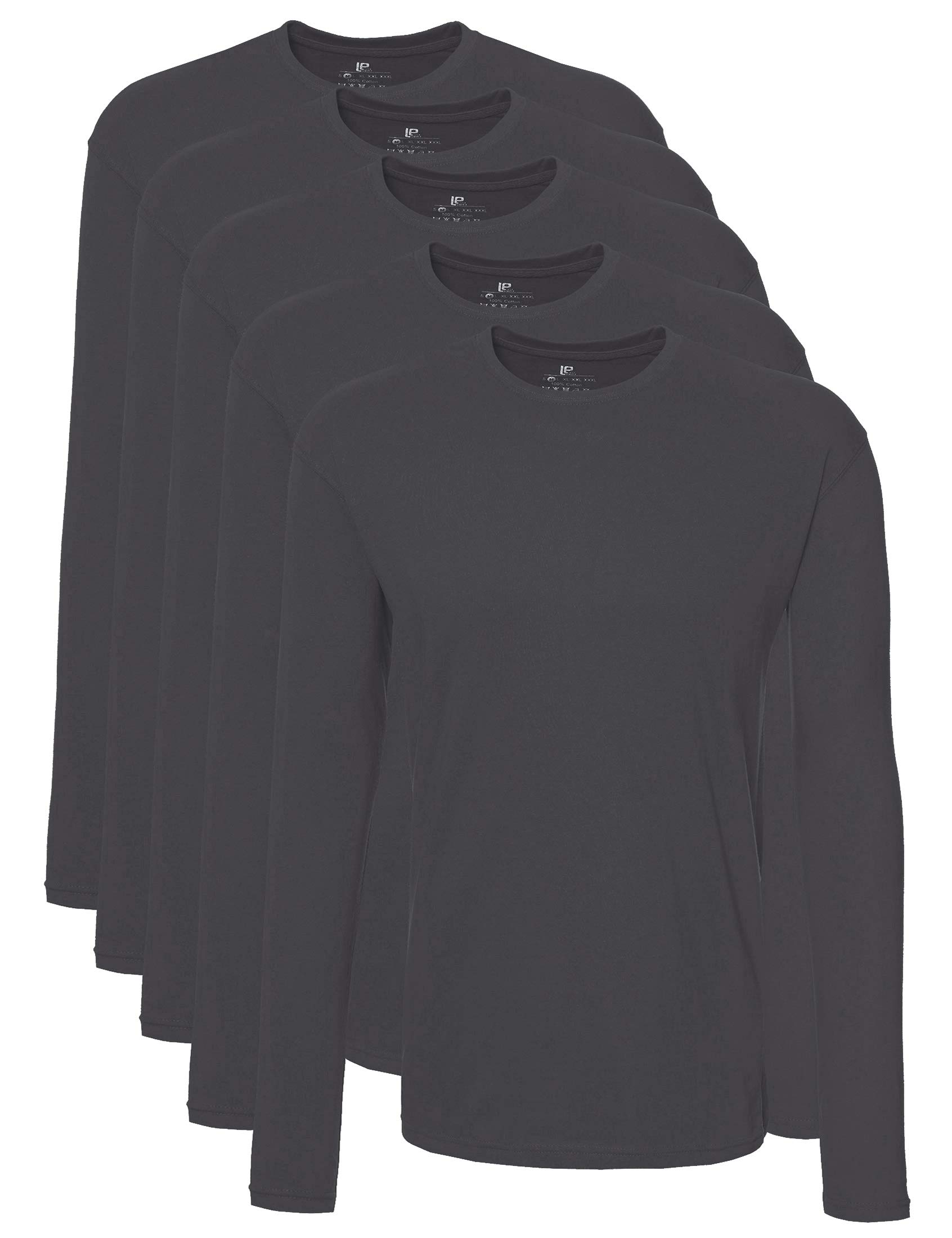 Lower East Langarmshirt Herren Baumwolle I 5er Set I Longsleeve Herren