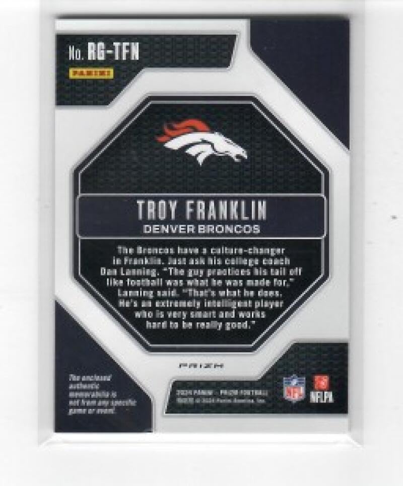 2024 Prizm Gear Purple Pulsar #21 Troy Franklin RC - Rookie Card Denver