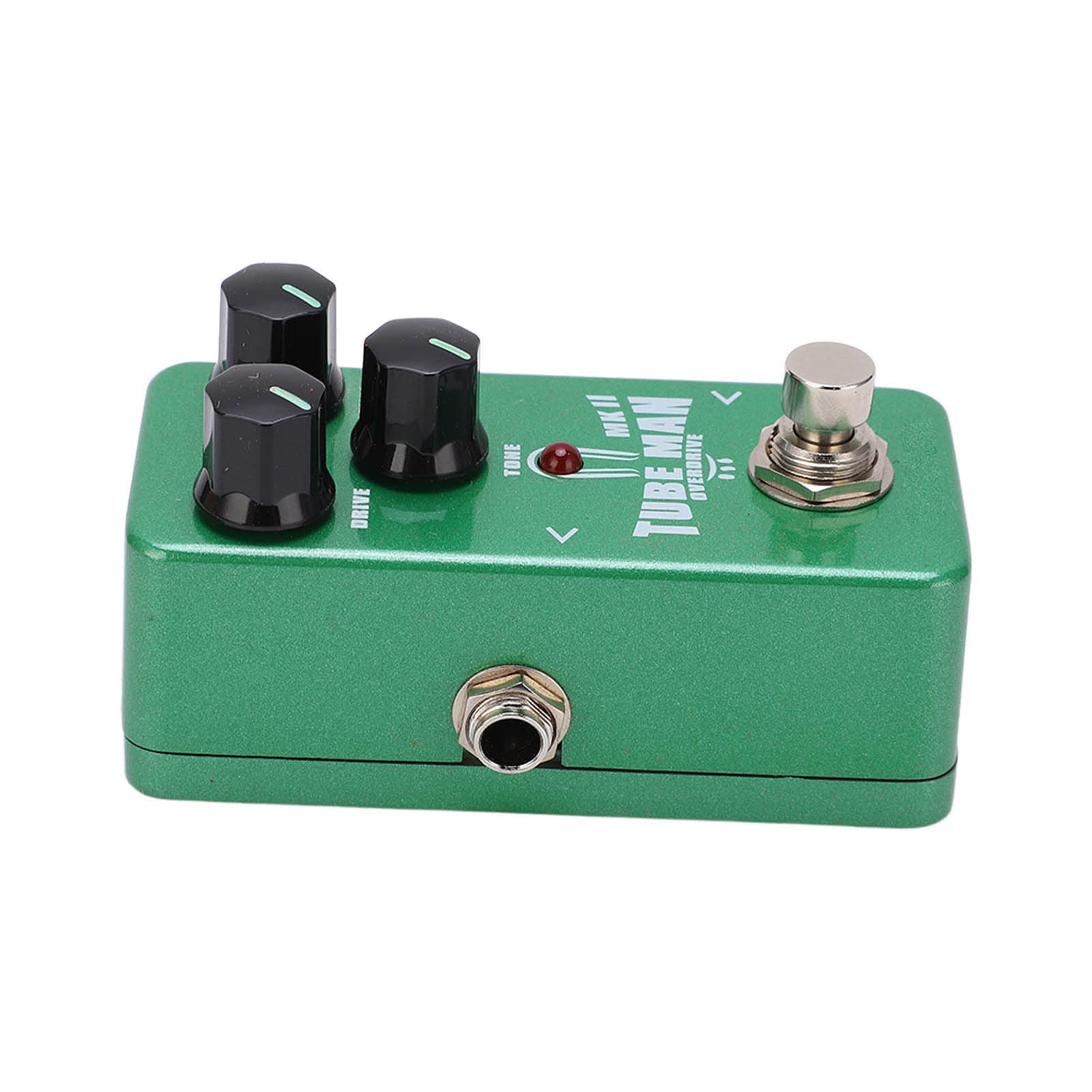 Pedale effetto per chitarra TUBE MAN Overdrive Mini accessorio per strumento regolabile Verde Qualità professionale Suono caldo e naturale per chitarristi elettrici Guscio in