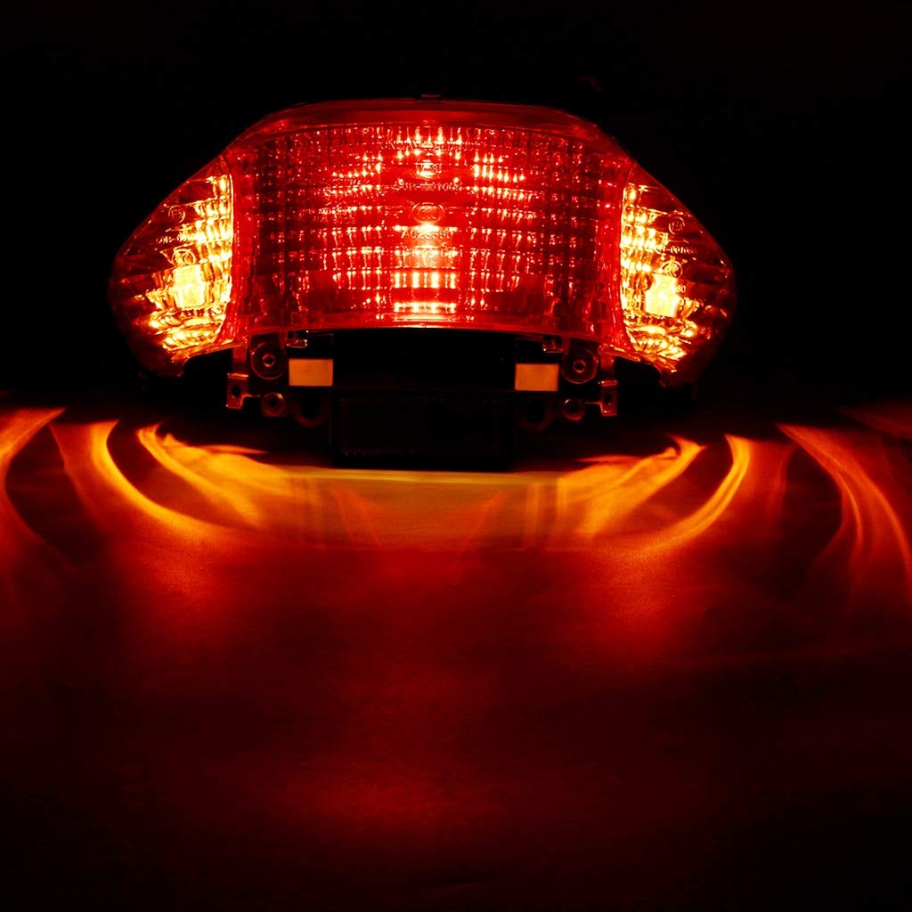 12V Motorbike Rear Tail Light Running Indicator Light Lamp License Plate Turn Signal Light For Gy6 Scooter 50Cc