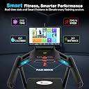 PowerMax Fitness TAC-2500 (6.0HP Peak) Commercial AC Motorized Treadmill With LED display, Automatic Incline For Gym Workout gallery image