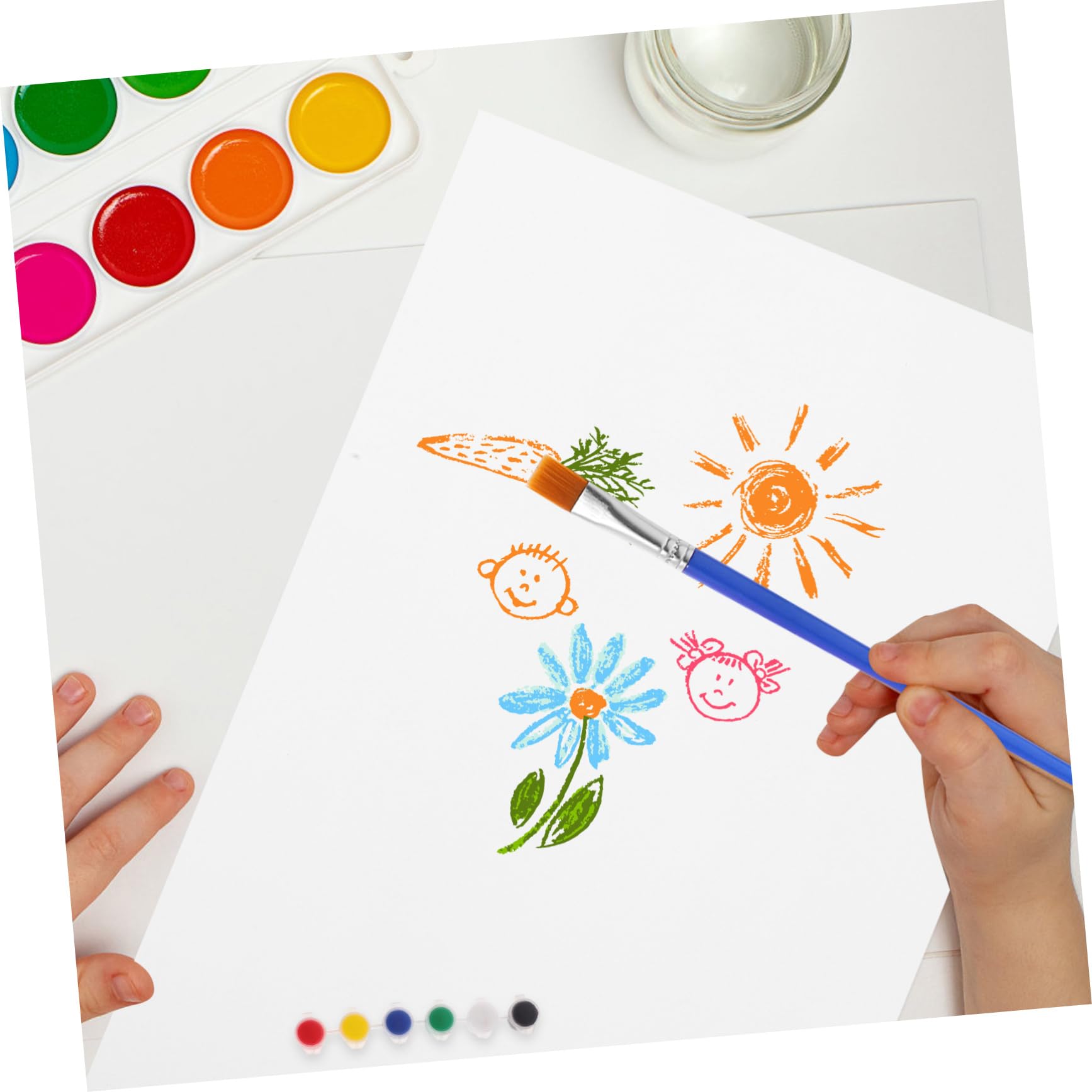 Veemoon Papier à Dessin pour Feutres Blanc 100 Feuilles pour Illustrateurs