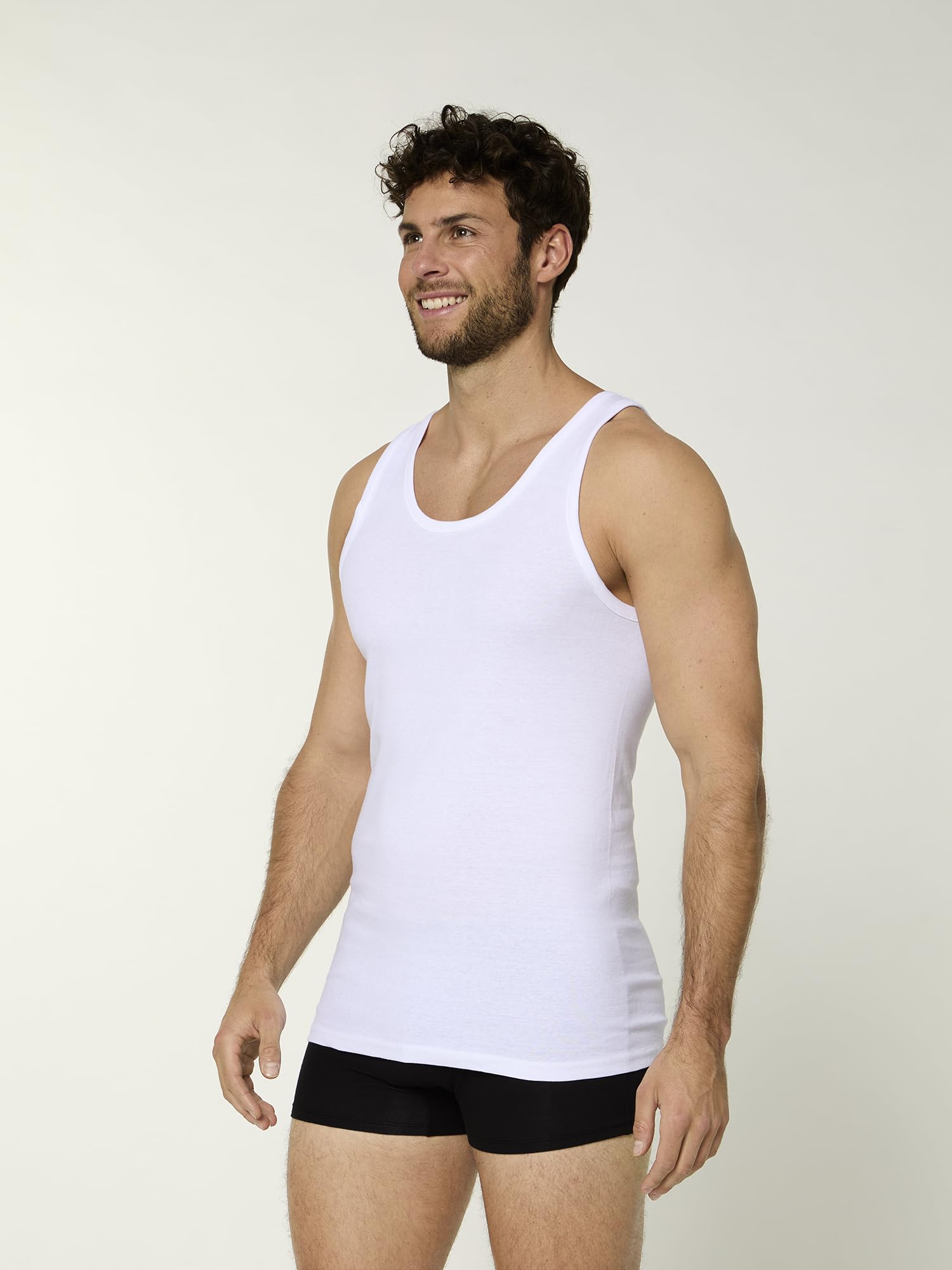 NUR DIE Herren Shirt Unterhemd T-Shirt Tanktop Unterwäsche Basic Alltag Mehrpack