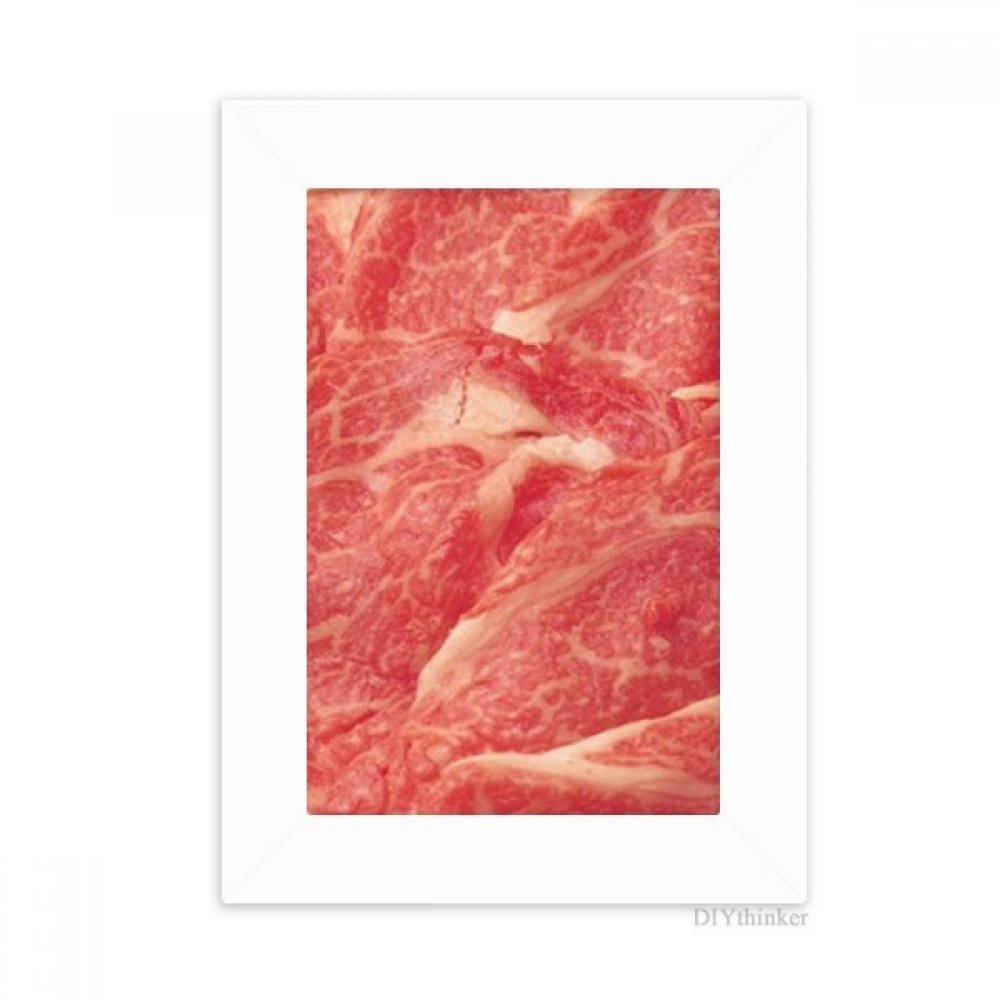 Cadre photo viande crue d'agneau multicolore pour votre bureau