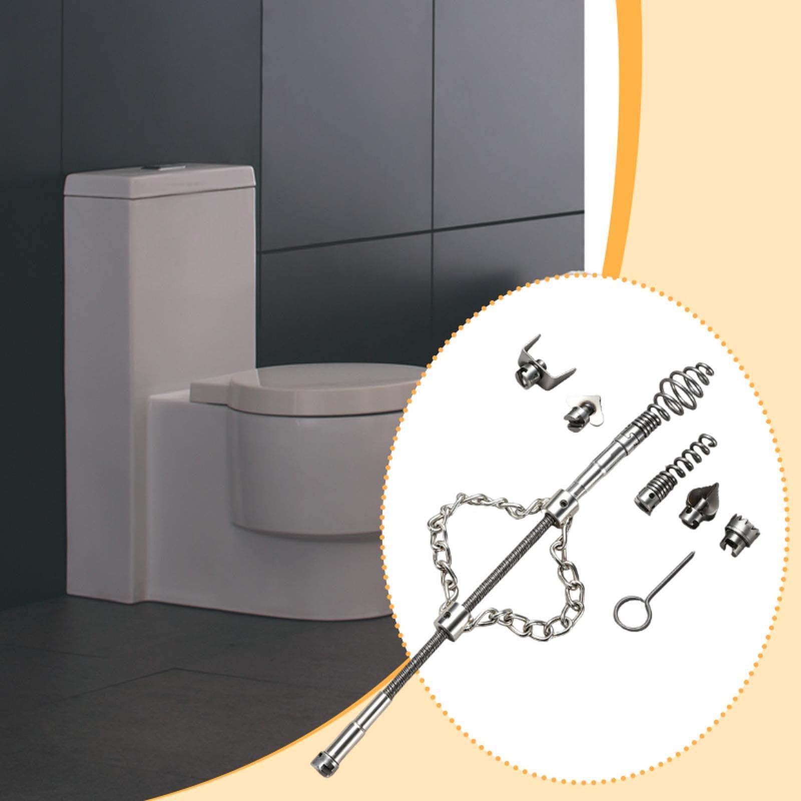 Abflussreiniger Spirale Aus Flexiblem Stahl, Automatische Verstopfungsbeseitigung, Geeignet für Die Reinigung von Waschbecken, Küchen, Badezimmern Und, Mehrzweckklingen