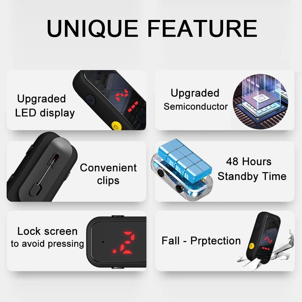 Super Mini Walkie Talkies Pro, 6 Pack Two Way Radio with Earpieces 5 61iXpy8cgGL. AC SL1000