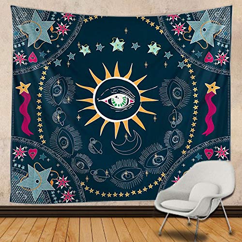THE MOON Tapestry Mandala Witchcraft Hippie Macrame Tapestry Boho Decorative Wall Tapestry Hanging cloth A2 100x150cm