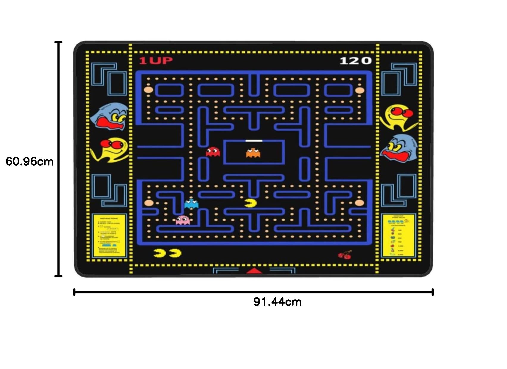 ラグ・カーペット ARCADE GAME RUG Classic Arcade Games Rug Retro 90s Arcade Theater Style Popular