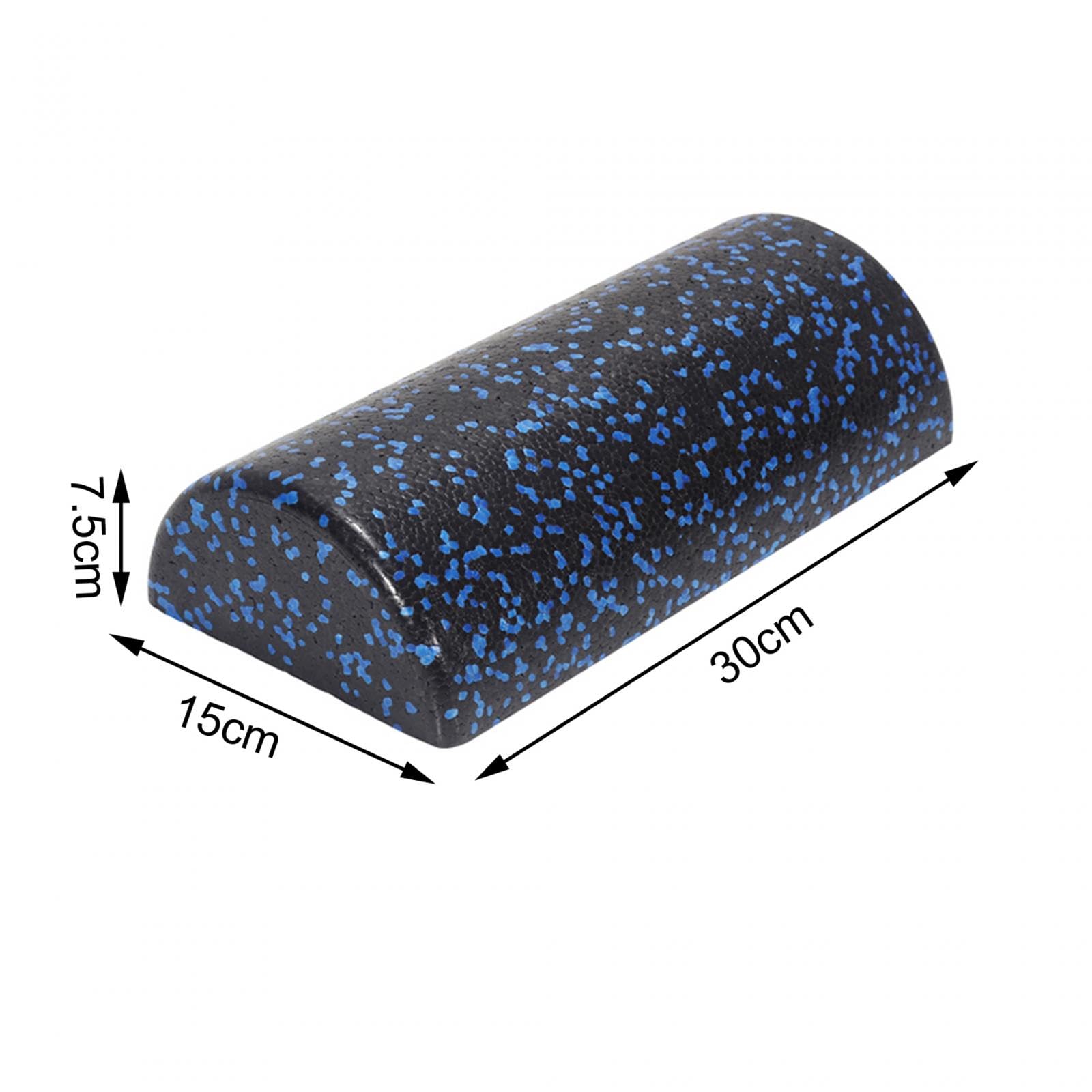 rockible Rullo in Schiuma Semicircolare Rullo a Colonna per Yoga Pilates Blocchi Yoga, Rullo Muscolare, Mezzo Rullo in Schiuma per Allenamento con Attrezzature