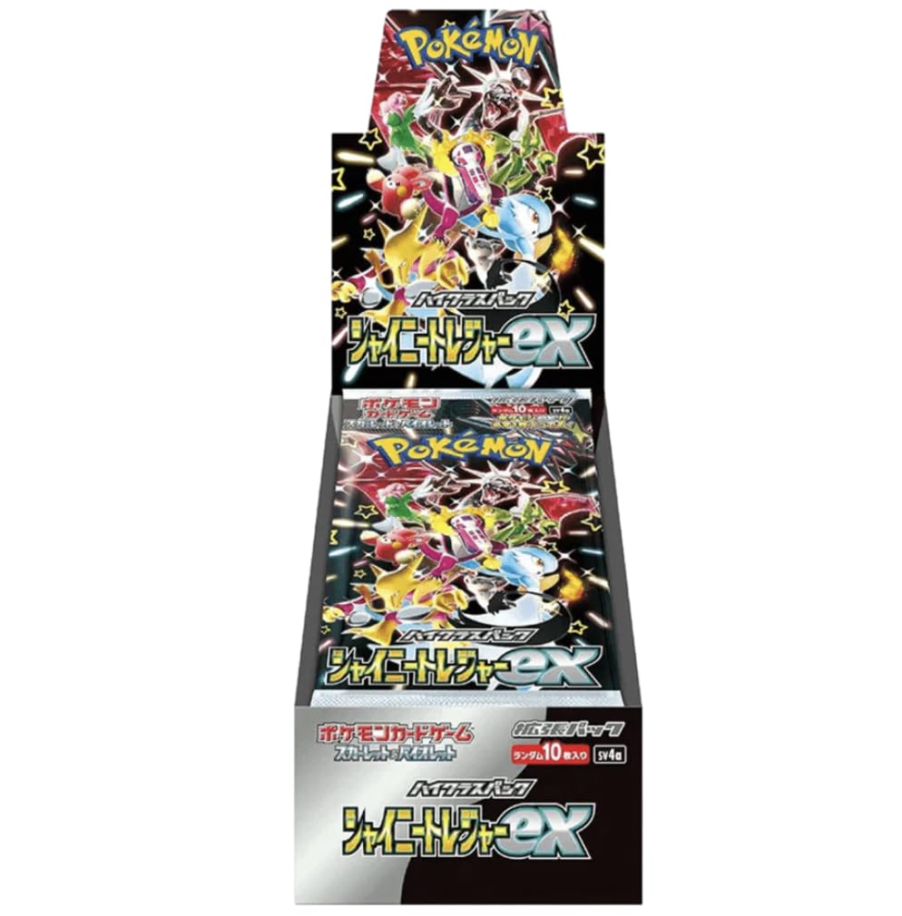 Pokemon TCG Paldean Fates Shiny Treasure ex Japanese Booster Box (10 Packs) | High Class Set | 10 Cards Per Pack | Titan Authenticated