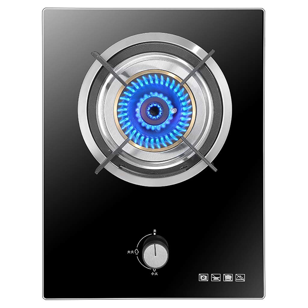 Buy HJJ Builtin Hob 4.2KW Black Tempered Glass Cooktop，Cast Iron Three