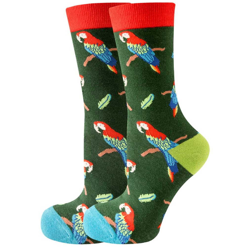 WOVSTNOV Cute And Novetly Men's And Women's Socks Animal Fruit Food Pattern Mid Calf Socks Funny Socks, 37, 7.5-11.5